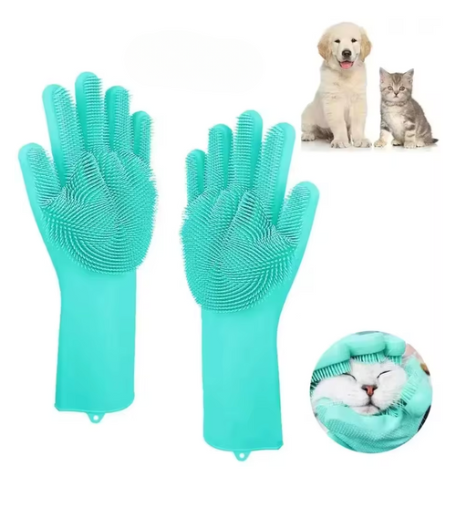 Silikon Handskar för Pälsvård & Rengöring